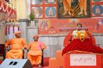 पावन पर्व 'गुरु पूर्णिमा' के उपलक्ष्य में श्री गोरखनाथ मंदिर परिसर में आयोजित सप्त दिवसीय श्रीराम कथा के शुभारम्भ अवसर पर कथाव्यास आचार्य श्री शांतनु जी महाराज ने माता सती द्वारा भगवान श्री राम की परीक्षा, भगवान शिव जी द्वारा कामदेव का दहन व रति को शिव जी द्वारा आशीष, देवताओं द्वारा शिव जी की स्तुति व शिव-विवाह की कथा सुनाई।